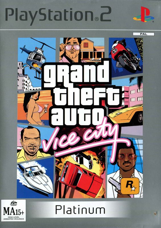 Front Cover for Grand Theft Auto: Vice City (PlayStation 2)