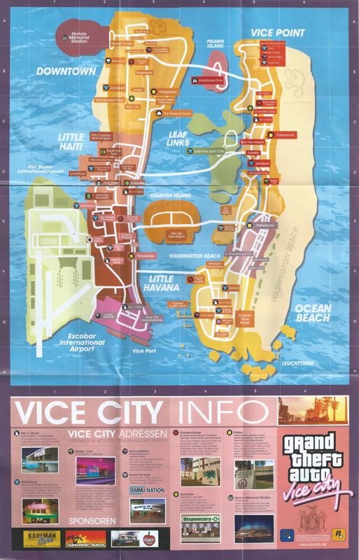 Map for Grand Theft Auto: Vice City (Windows)