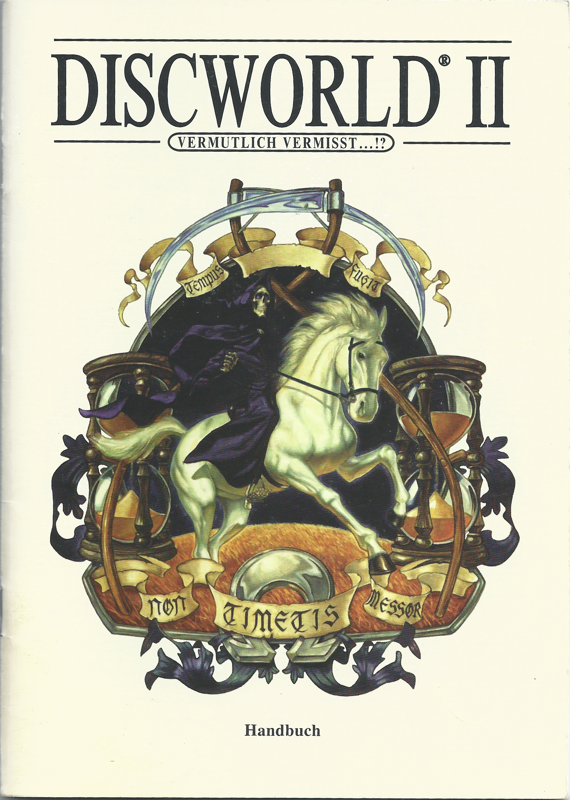 Manual for Discworld II: Mortality Bytes! (DOS and Windows): Front