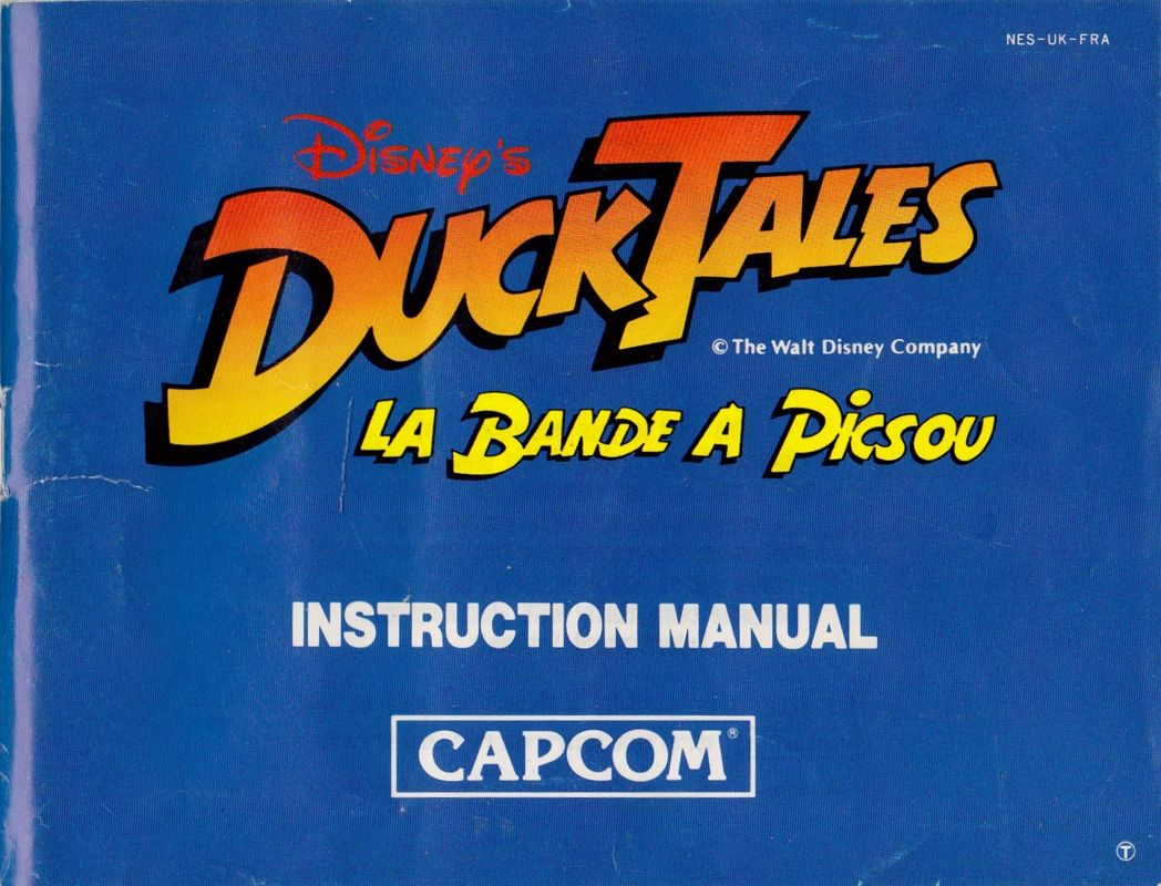 Manual for Disney's DuckTales (NES): Front