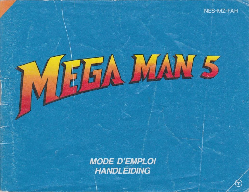 Manual for Mega Man 5 (NES): Front