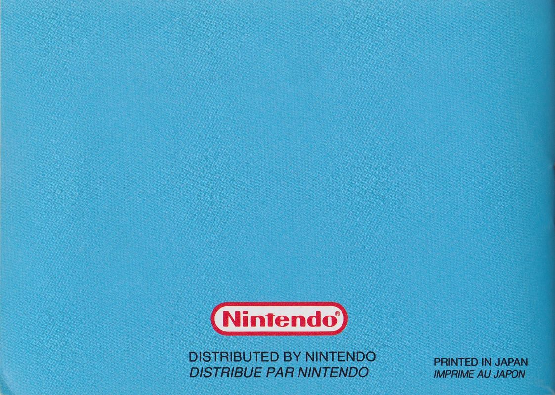 Manual for Super Mario Land 2: 6 Golden Coins (Game Boy): Back