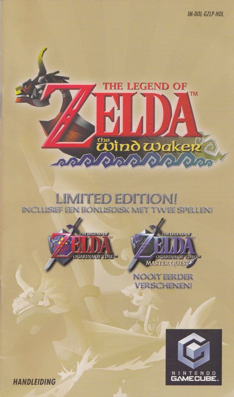 Manual for The Legend of Zelda: The Wind Waker (Limited Edition) (GameCube): Front