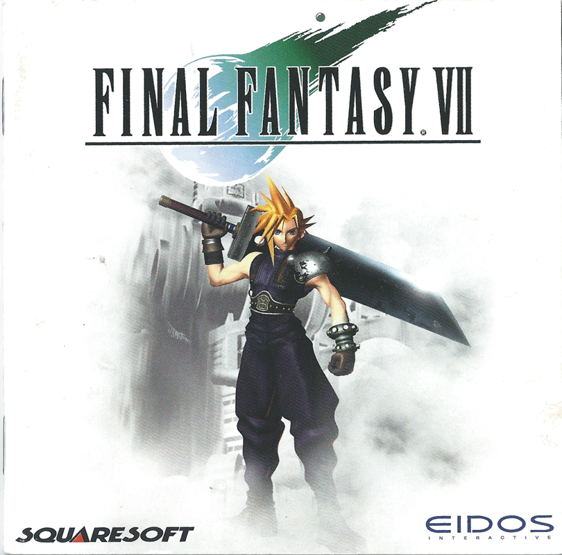 Manual for Final Fantasy VII (Windows): Front