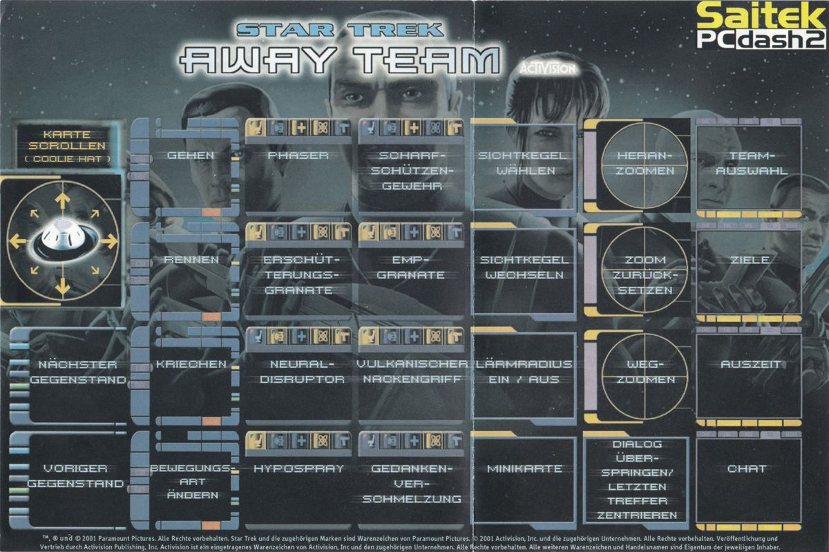 Reference Card for Star Trek: Away Team (Windows)