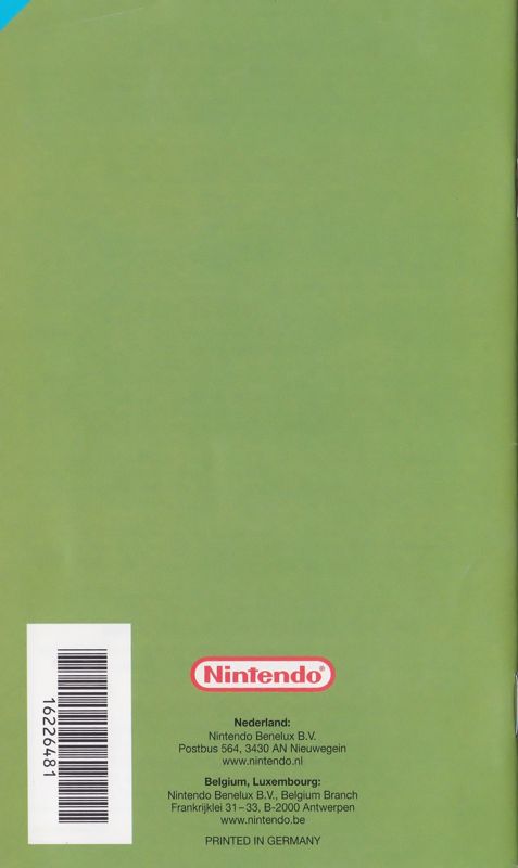 Manual for Pikmin 2 (GameCube): Back