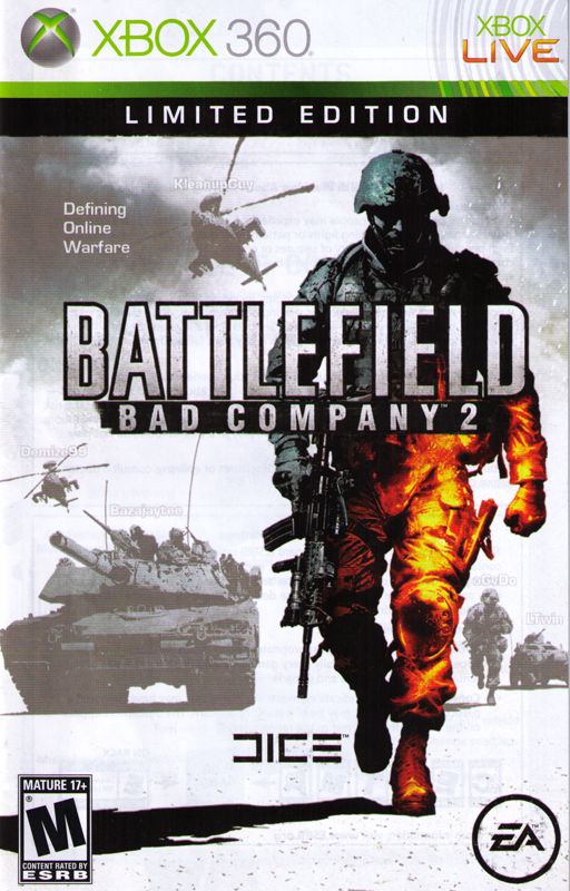 Manual for Battlefield: Bad Company 2 (Limited Edition) (Xbox 360): Front