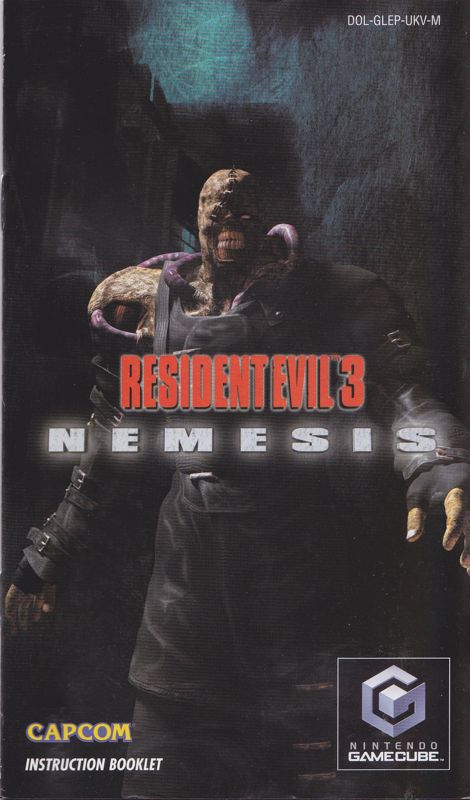 Manual for Resident Evil 3: Nemesis (GameCube): Front