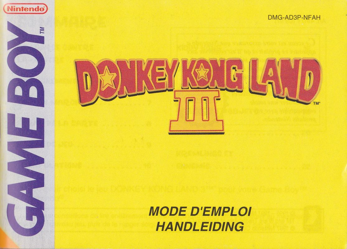 Donkey Kong Land III cover or packaging material - MobyGames