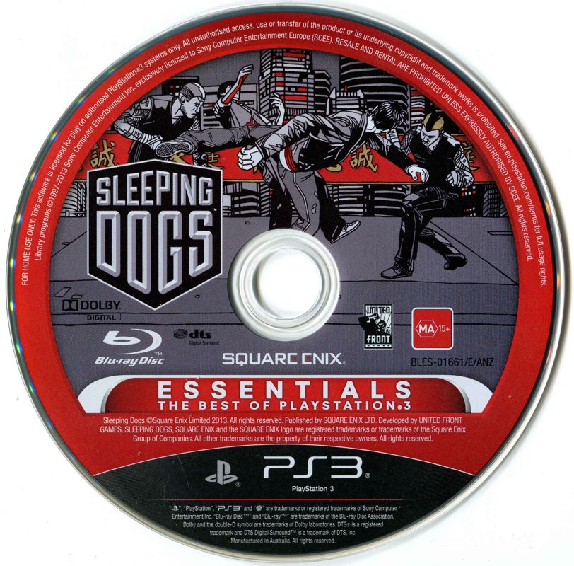 Media for Sleeping Dogs (PlayStation 3) (Essentials release)