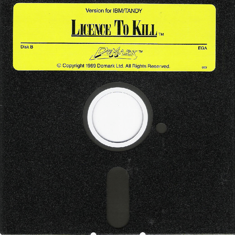 Media for 007: Licence to Kill (DOS): Disk B