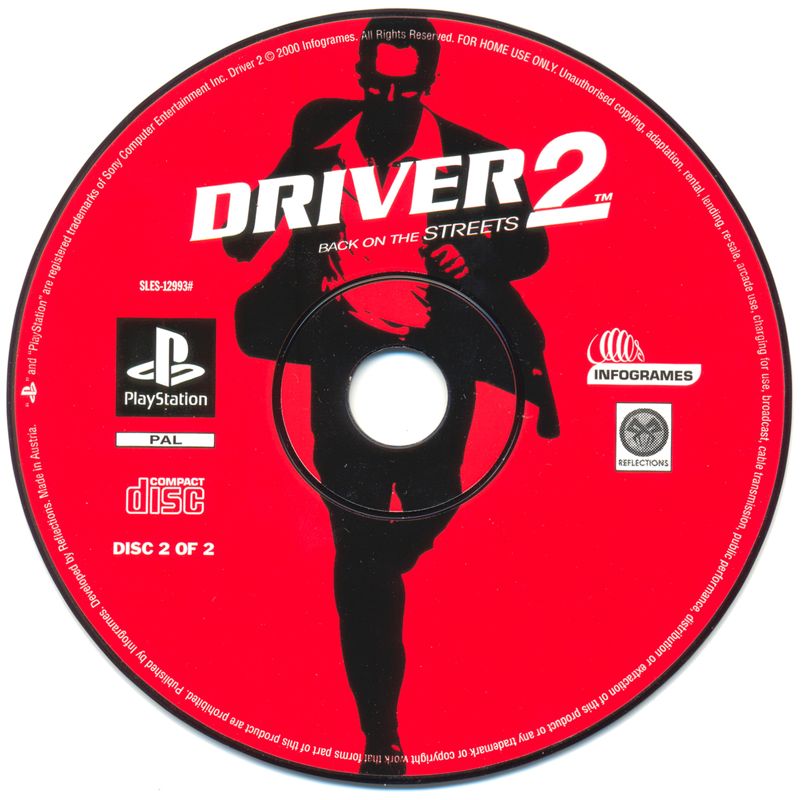 Media for Driver 2 (PlayStation): Disc 2/2