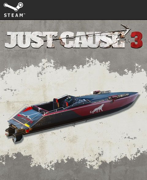 Front Cover for Just Cause 3: Mini-Gun Racing Boat (Windows) (Square Enix Europe Online release)