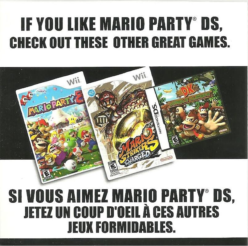 Advertisement for Mario Party DS (Nintendo DS): Nintendo Ad - Front