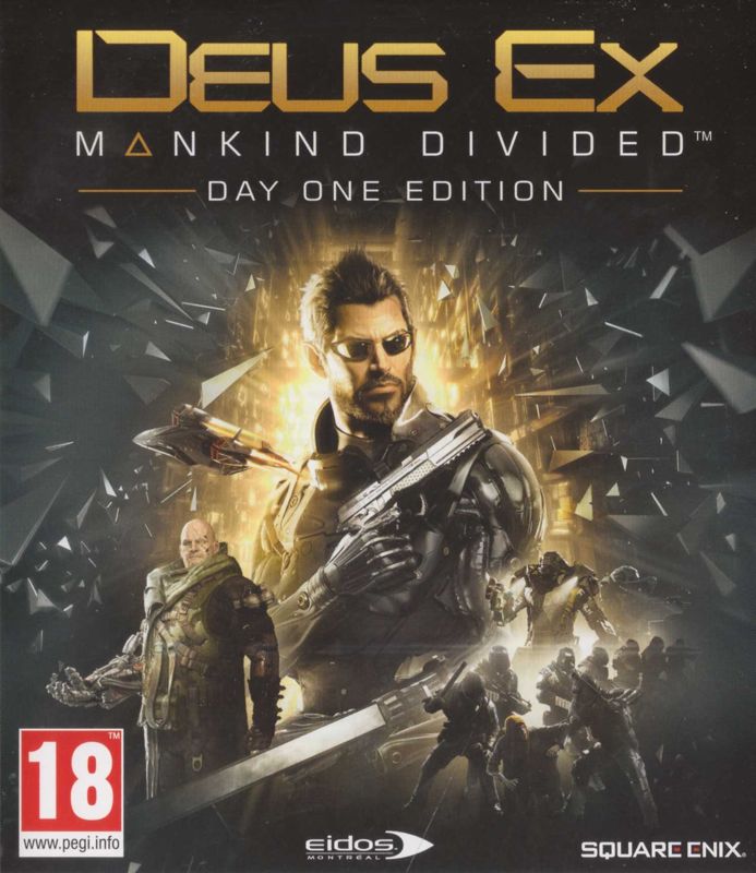 Front Cover for Deus Ex: Mankind Divided (Day One Edition) (Xbox One)