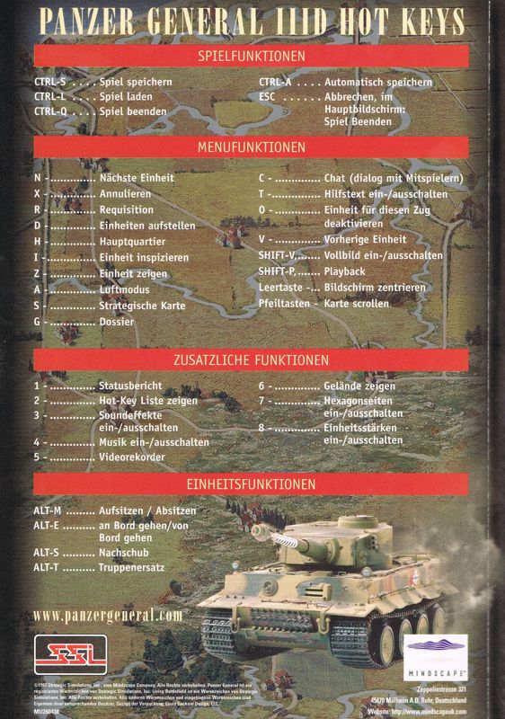 Manual for Panzer General II (Windows): Back