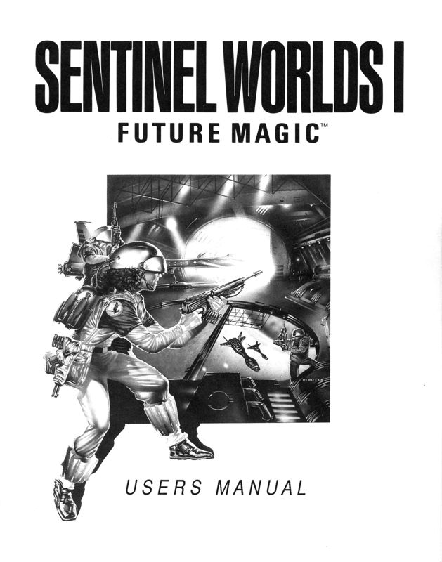 Manual for Sentinel Worlds I: Future Magic (DOS) (Tandy version, dual media release): Front