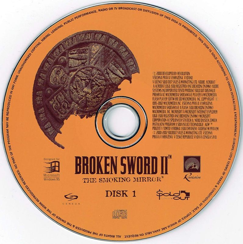Media for Broken Sword: The Smoking Mirror (Windows) (Sold Out Software release): Disc 1