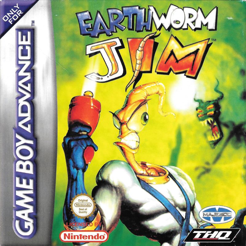 Front Cover for Earthworm Jim (Game Boy Advance)