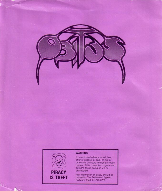 Manual for Obitus (Amiga)