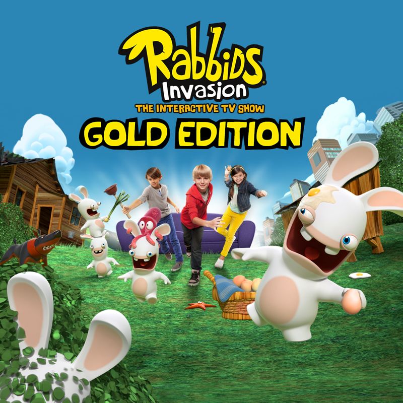 Front Cover for Rabbids: Invasion - Gold Edition (PlayStation 4) (download release)