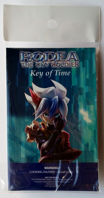 Extras for Rodea the Sky Soldier (Limited Edition) (Wii and Wii U): Key of Time Pendant - Back