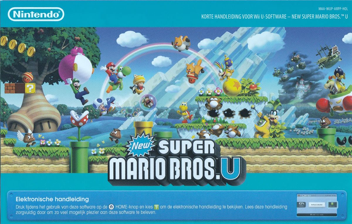 Manual for New Super Mario Bros. U (Wii U): Front