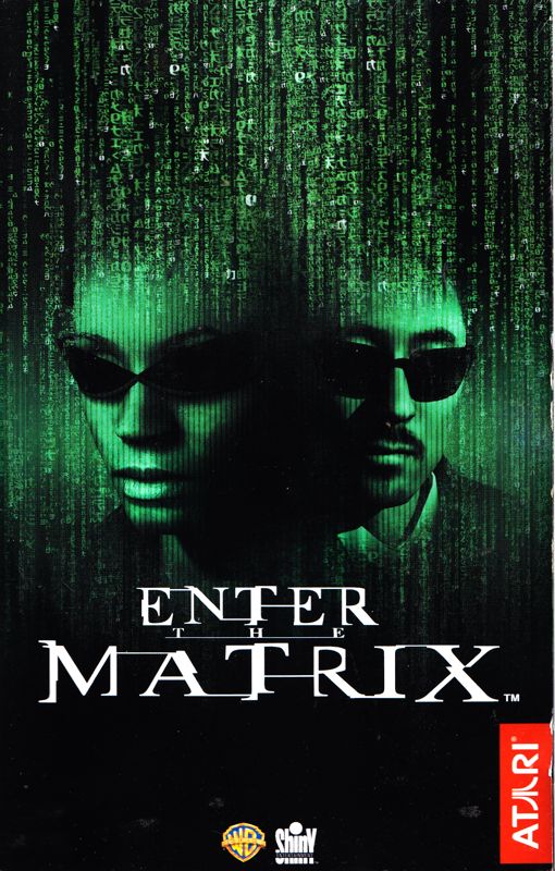 Manual for Enter the Matrix (PlayStation 2): Front