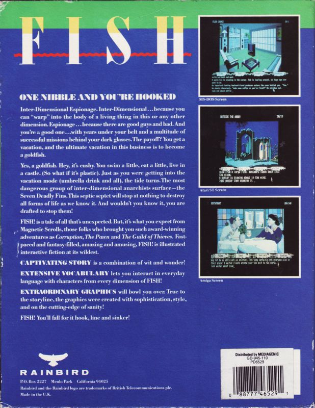 Back Cover for Fish (DOS)