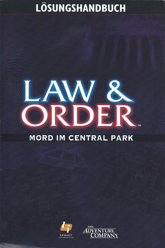 Extras for Law & Order: Dead on the Money (Windows): Walkthrough - Front