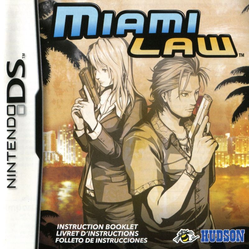 Manual for Miami Law (Nintendo DS): Front