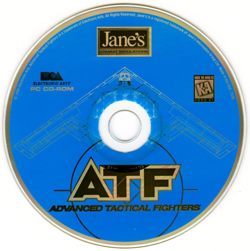 Media for Jane's Combat Simulations: ATF - Advanced Tactical Fighters (DOS)