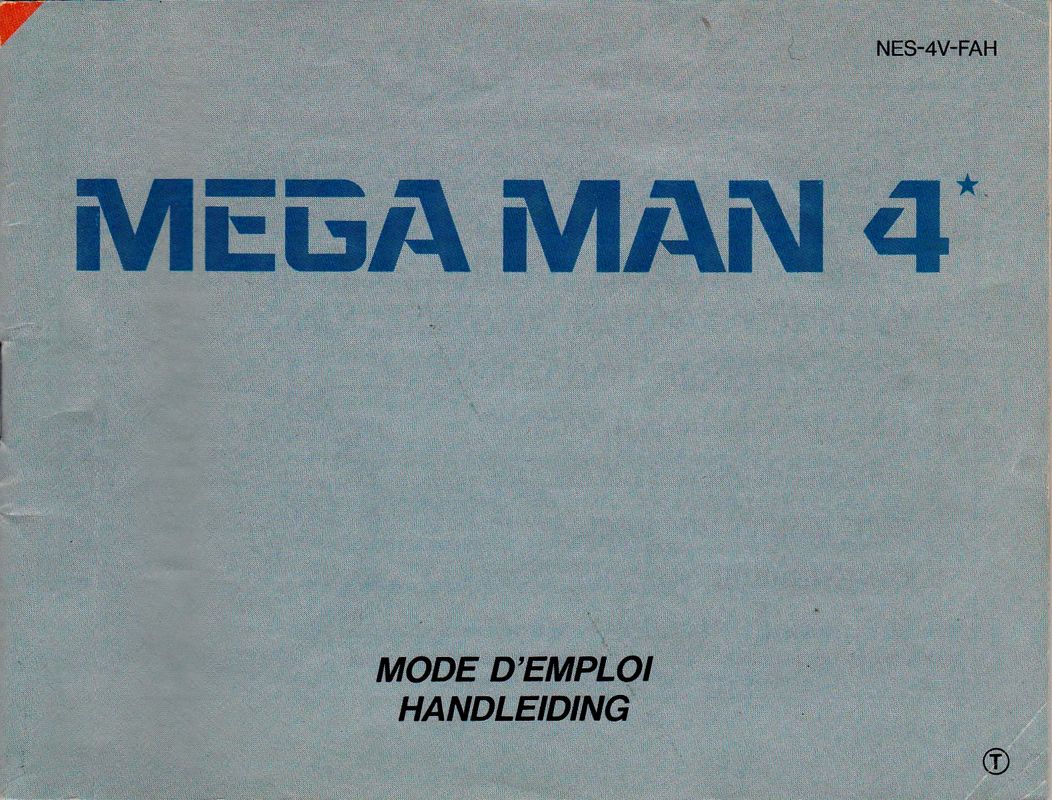 Manual for Mega Man 4 (NES): Front