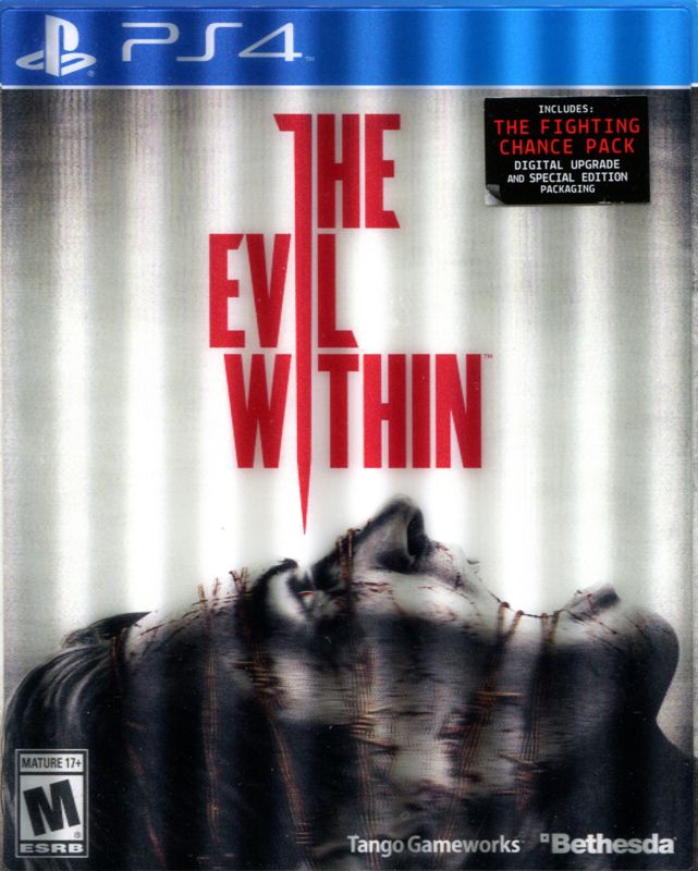 Front Cover for The Evil Within (PlayStation 4) (Plastic 3D surface sticker on front of the slipcase)