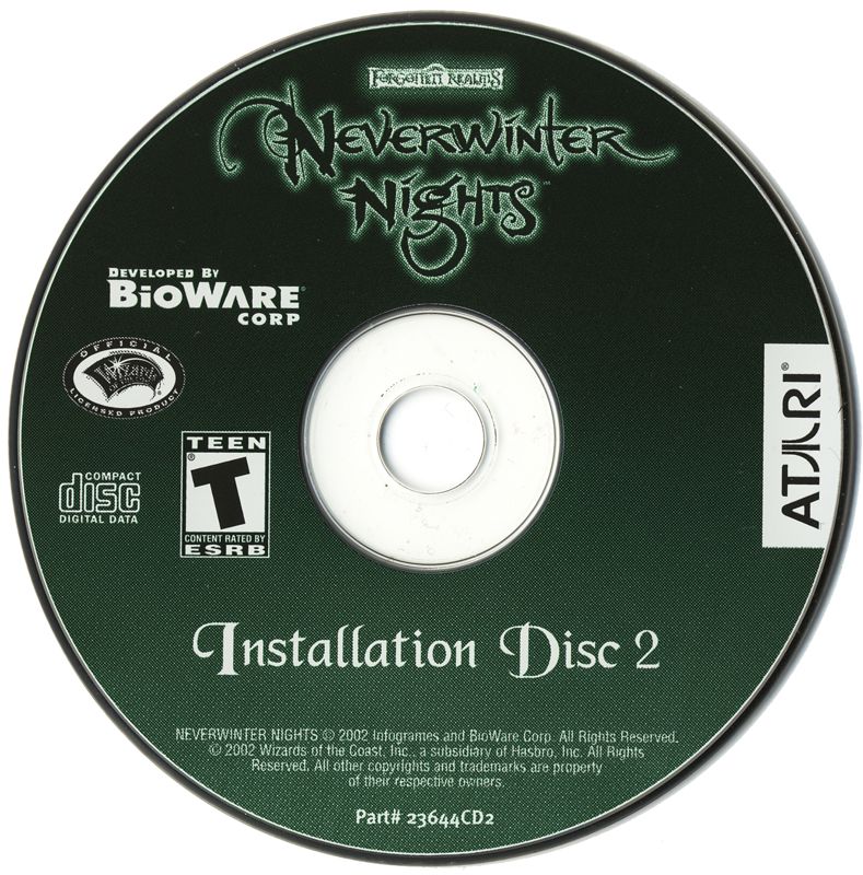 Media for Neverwinter Nights (Windows): Disc 2