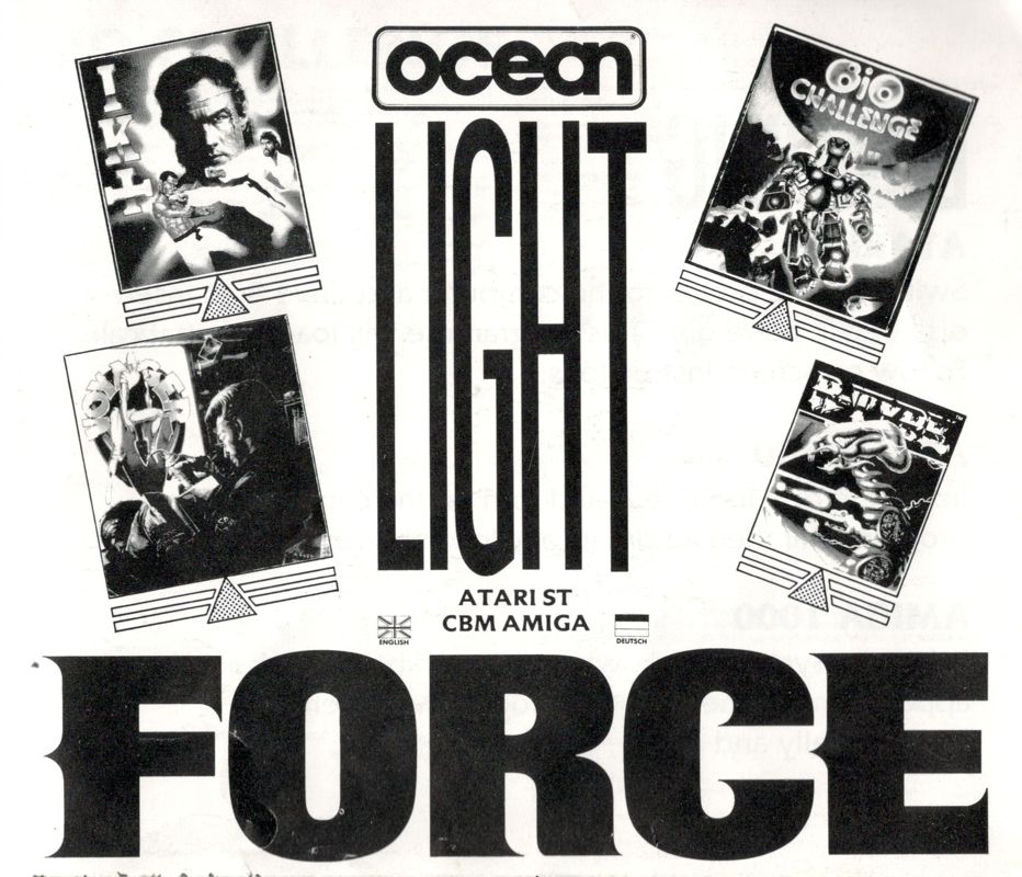 Manual for Light Force (Amiga): Front