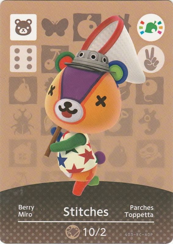 Extras for Animal Crossing: Amiibo Festival (Amiibo Bundle) (Wii U): Amiibo Card - Stitches
