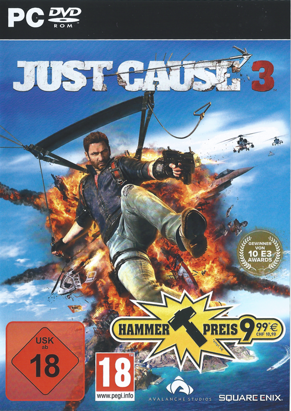 vinge udkast knus Just Cause 3 cover or packaging material - MobyGames