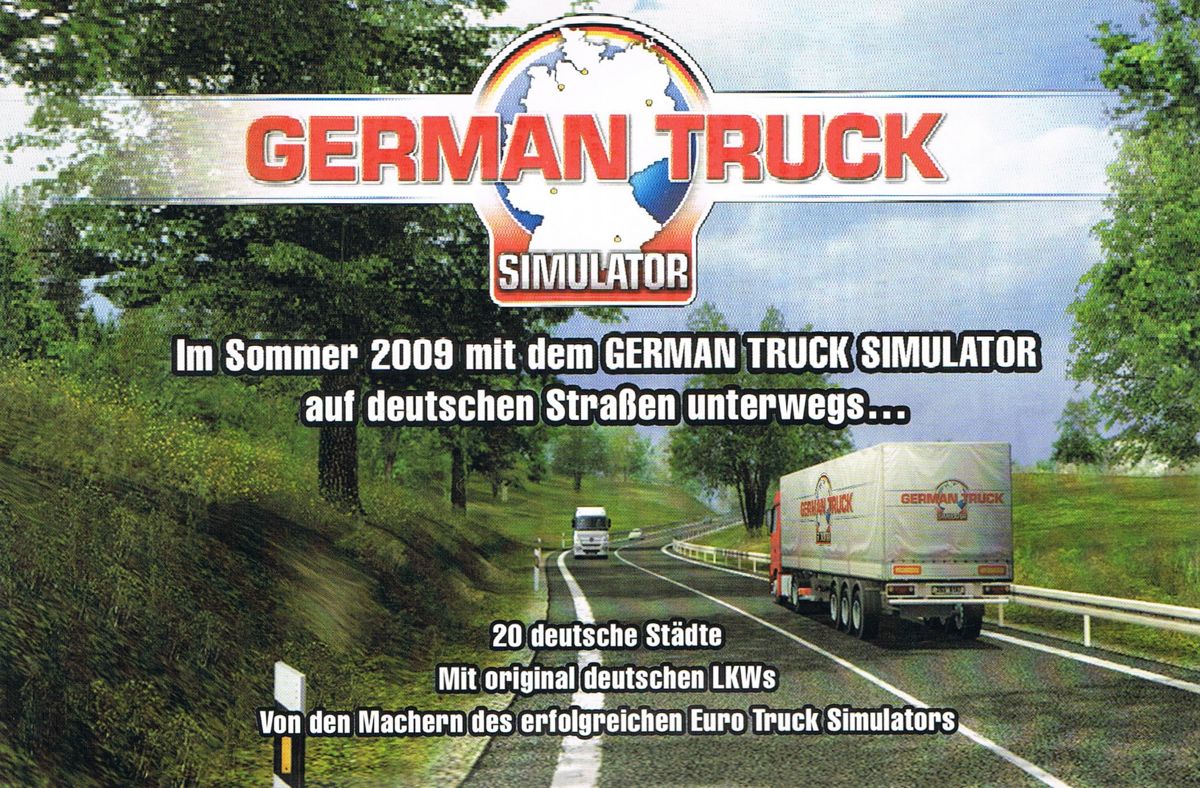 Extras for German Truck Simulator: Gold Edition (Windows): Install Instructions - Back