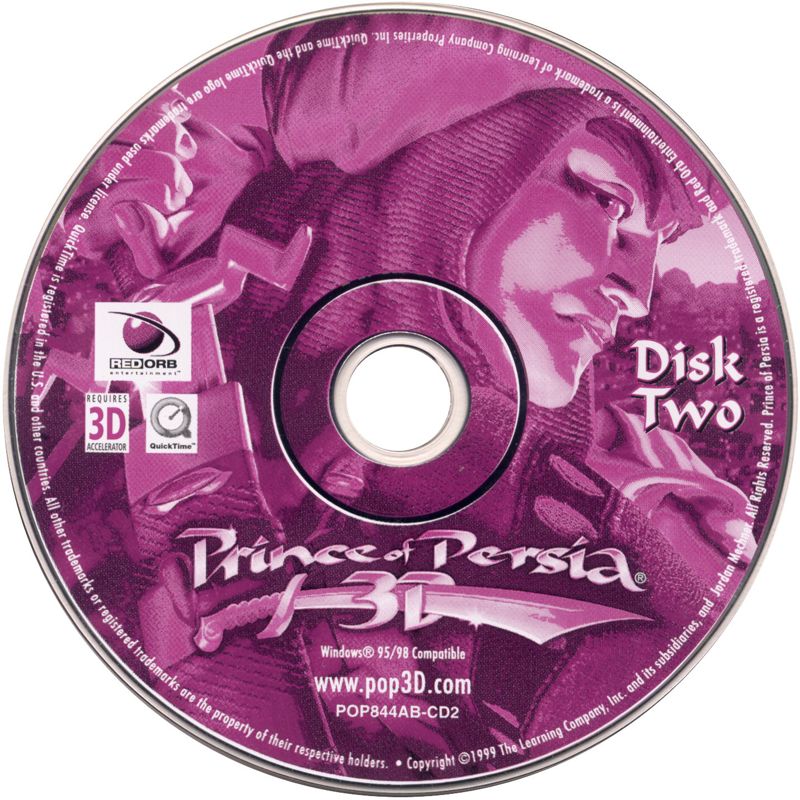 Media for Prince of Persia 3D (Windows) (Remake release): Disc 2/2