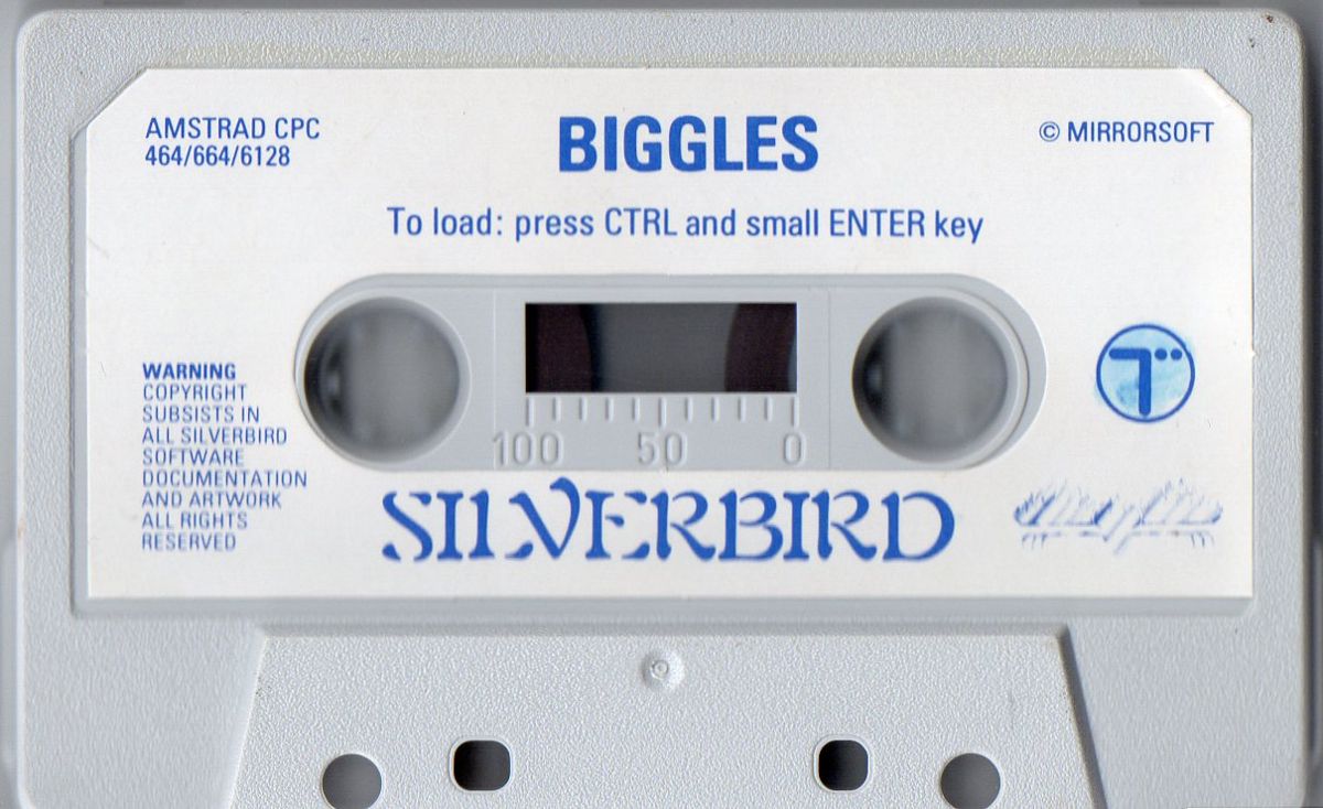 Media for Biggles (Amstrad CPC) (Silverbird budget release)