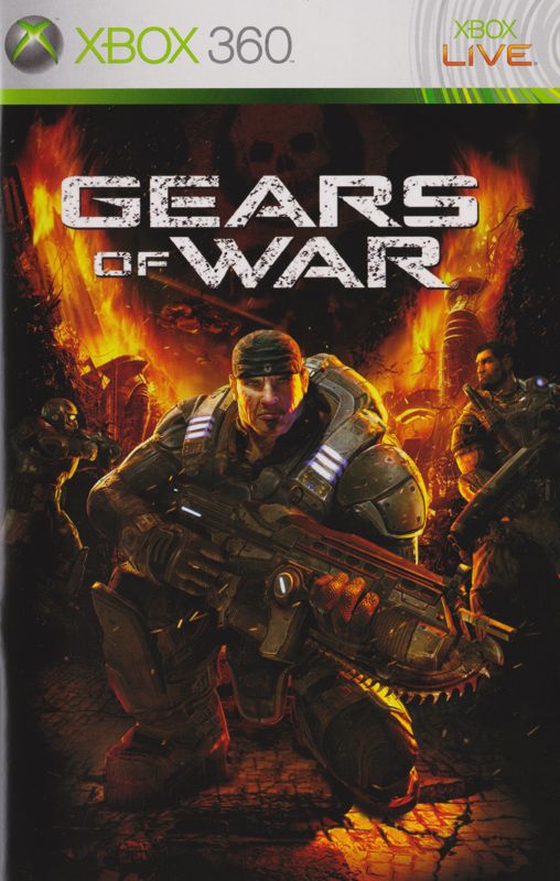 Manual for Gears of War (Xbox 360) (Classics release): Front