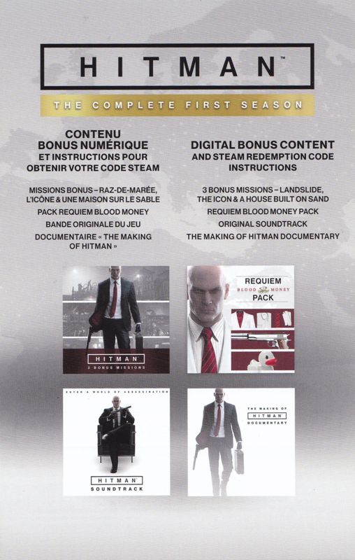 Hitman: The Complete First Season (Steelbook Edition) cover or ...