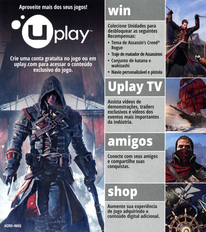 Advertisement for Assassin's Creed: Rogue (Limited Edition) (PlayStation 3): Portuguese version