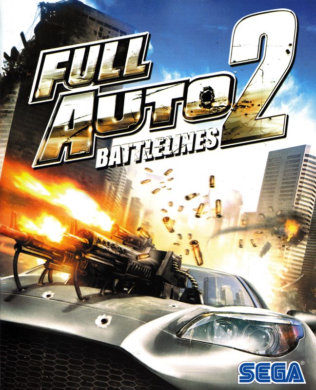 Manual for Full Auto 2: Battlelines (PlayStation 3): Front