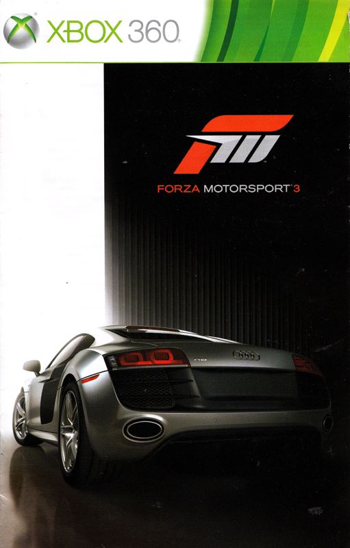 Manual for Forza Motorsport 3: Ultimate Collection (Xbox 360): Front