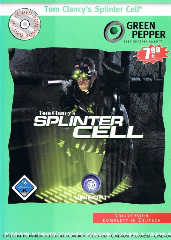 Front Cover for Tom Clancy's Splinter Cell (Windows) (Green Pepper release (#240))