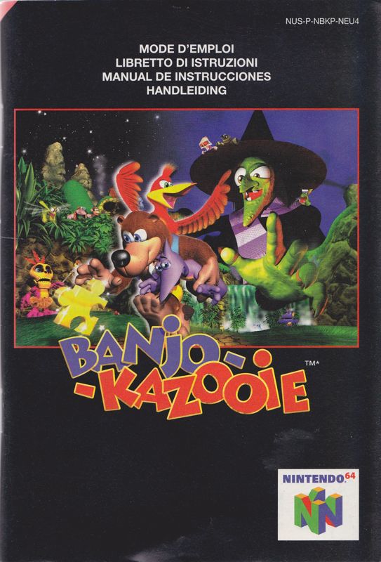 Manual for Banjo-Kazooie (Nintendo 64): Front