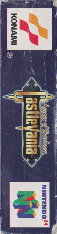 Spine/Sides for Castlevania: Legacy of Darkness (Nintendo 64): Left