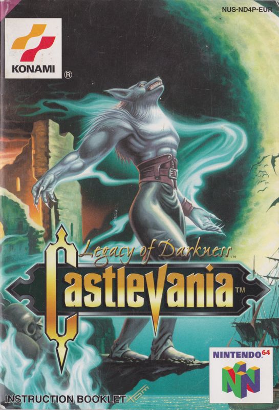 Castelvania Legacy of Darkness for Nintendo deals 64 Manual